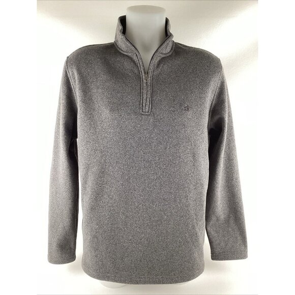 Izod Other - Izod Mens Soft Advantage Performance Stretch LS 1/4 Zip Gray Grey Sweater Medium